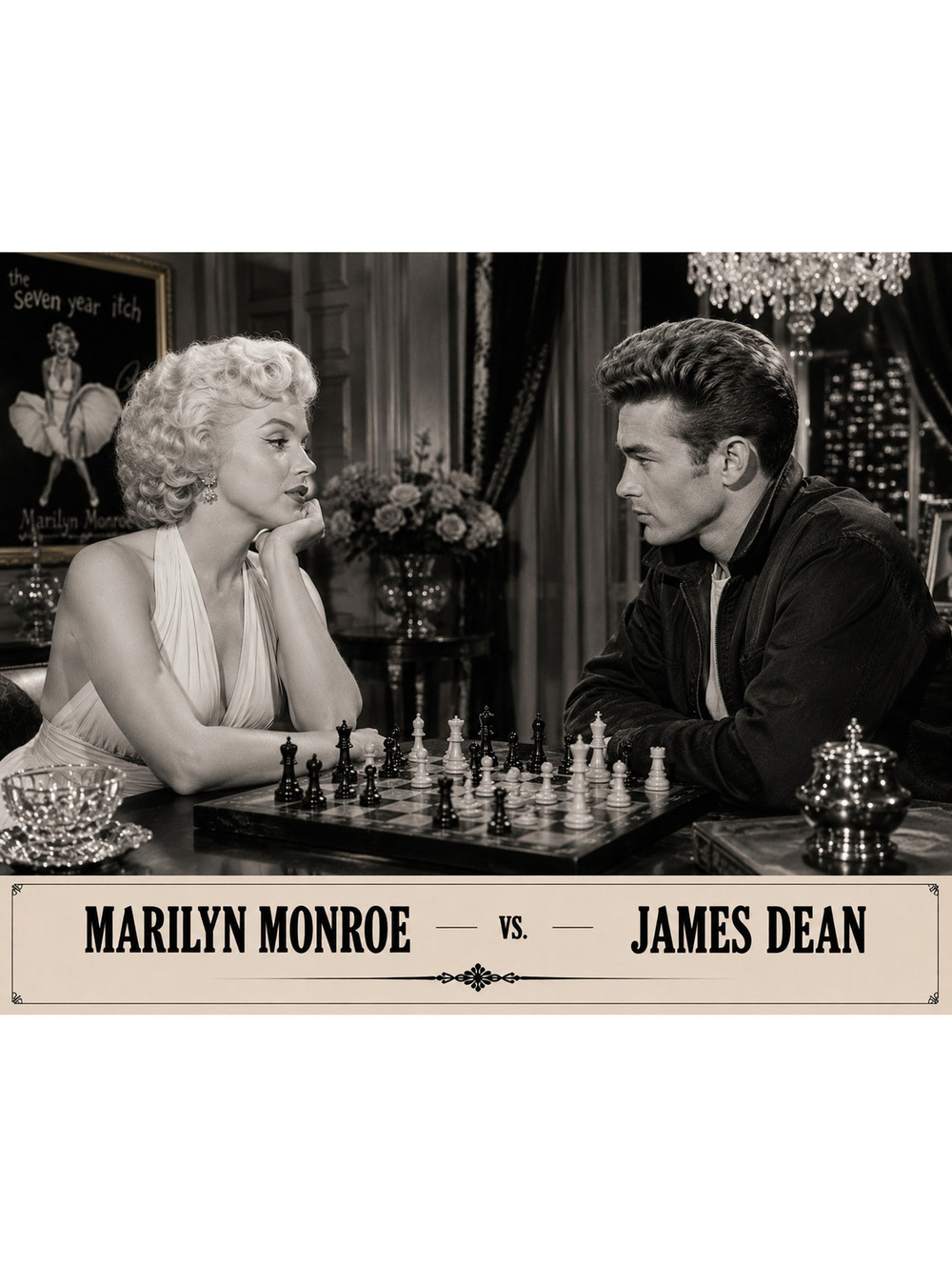 4333 Marilyn Monroe & James Dean Across The Board Chess Brings Everyone Together